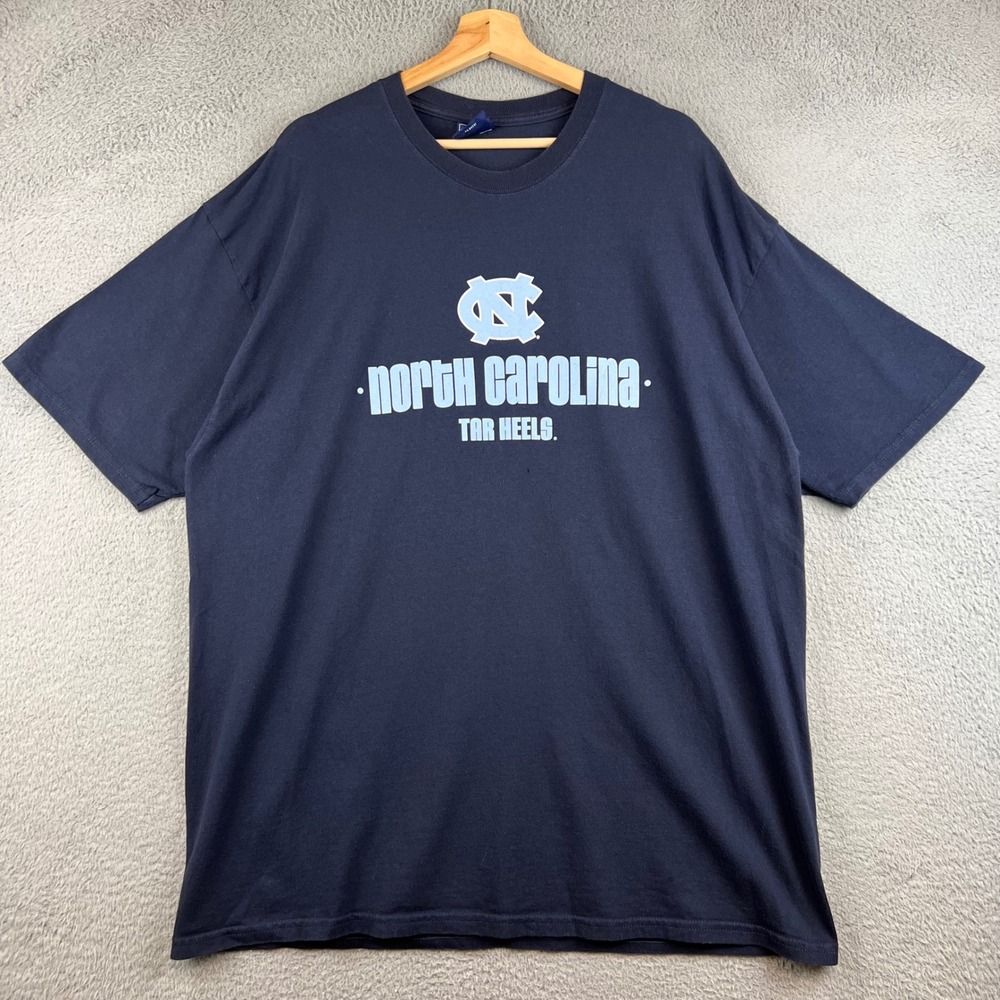 Vintage North Carolina Tar Heels T-Shirt Mens XL Navy Blue NCAA Graphic Tee